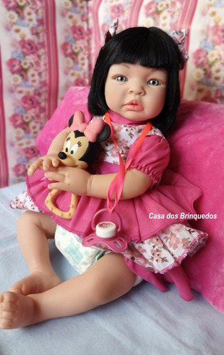 Imagem 7 de 7 de 2 Bebê Reborn Loira + Morena + Acessórios+ Bolsa Maternidade