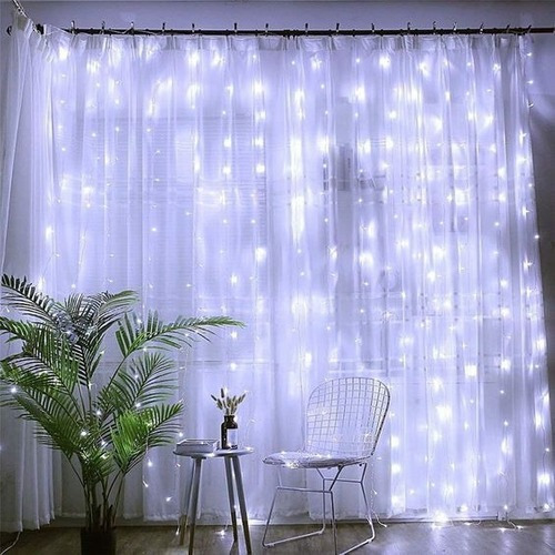 Imagem 3 de 8 de Cortina Led 500 Leds 4m X 2,2m Decoração Casamentos Festas
