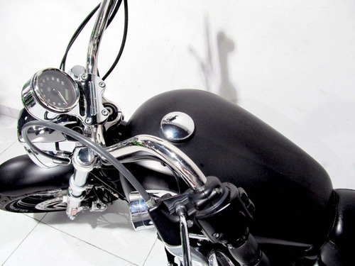 Imagem 9 de 10 de Harley Davidson Xl 1200 Custom Cb 2015 Preta Fosca