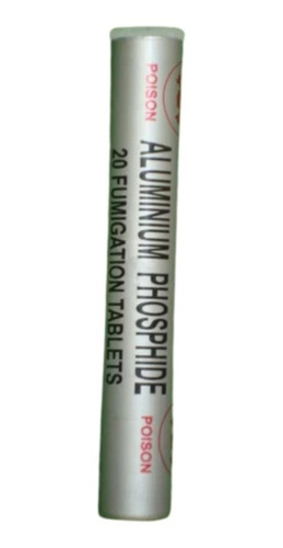 Fosforo De Aluminio Agrofum Tubo Con 20 Pzas, Fumigar, 