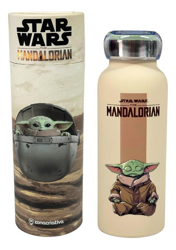 Térmica Garrafa Star Wars Baby Yoda Bebidas 500ml Água