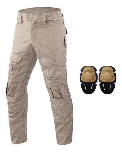 Pantalones Tácticos Impermeables For Hombre Con Rodillera H