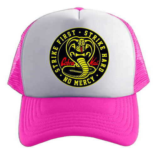 Cobra Kai Karate Kid Gorra Friki Tu Eres #1 Rosa Chicle Talle Único Regulable Cobra Kai Karate Kid