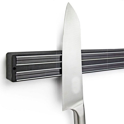 Imagen 3 de 10 de Iman Para Cuchillos Barra Magnética Porta Cuchillos 38 Cm