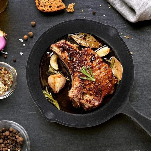 Sartén Antiadherente De Hierro Fundido For Cocina, Horno O