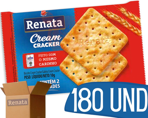 Kit Biscoitos Cream Cracker Em Sache Renata Atacado 180 Und