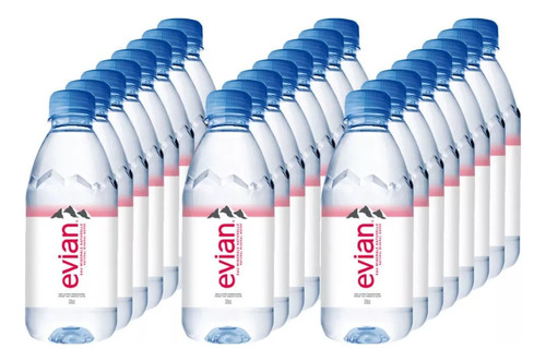 Água Mineral Evian Sem Gás Pet 330ml Kit 12 Und