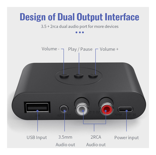 Adaptador Usb Receptor De Audio Para Pc Amplificador De