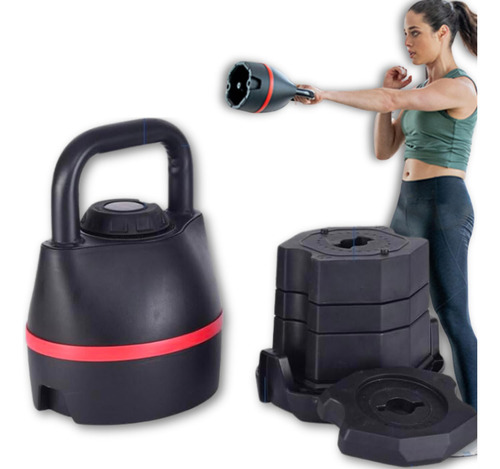 Kit Pesa Rusa Ajustable 3.6 A 18 Kg Para Ejercicio En Casa