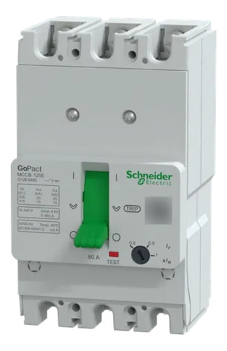 Disjuntor 3p Go Pact 80a 25ka/220v-15ka/380v G12e3a80 Schnei
