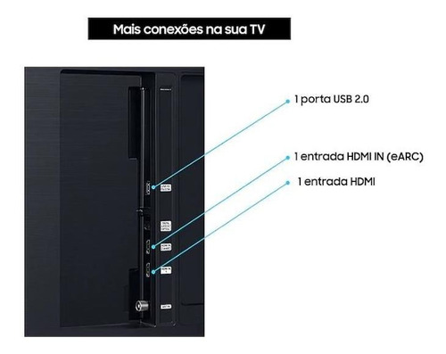 Imagem 5 de 5 de Smart Tv Samsung Un50tu8000gxzd Led 4k 50