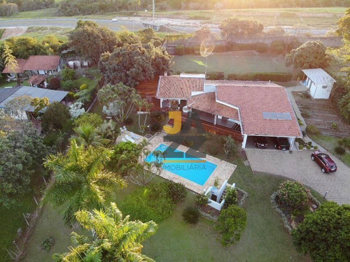 Excelente Chácara Com 3 Dormitórios À Venda, 5200 M² Por R$ 2.900.000 - Lagos De Shanadu - Indaiatuba/sp - Ch0621