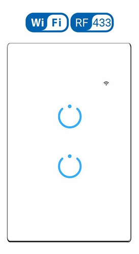Interruptor Inteligente Wifi Luz Smart Blanco Alexa 4 Bandas
