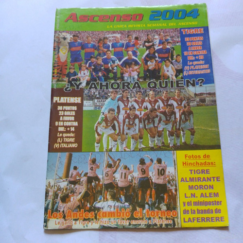 Revista Ascenso 2004 444 Tigre La Ferrere 23 Noviembre