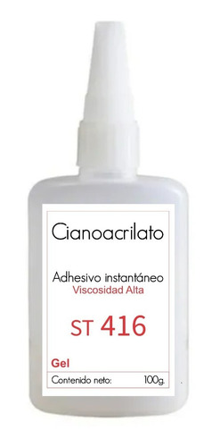 Cianoacrilato Adhesivo Pegamento St-416 Viscosidad Alta 100g