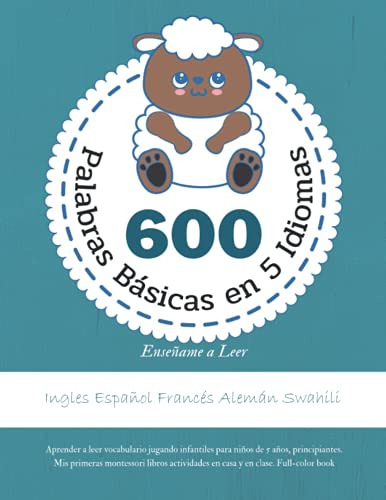 600 Palabras Basicas En 5 Idiomas Enseñame A Leer - Ingles E