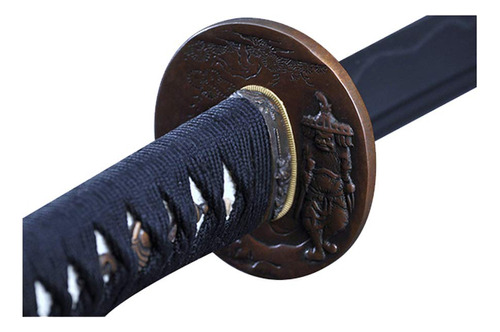 Katana Samurai Artesanal Hoja De Acero De Carbono 1095 Espig