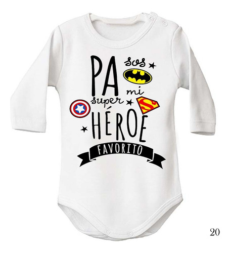 Body Bebe Regalo Día Del Padre Frases Mejor Papá Del Mundo Blanco 6-9
