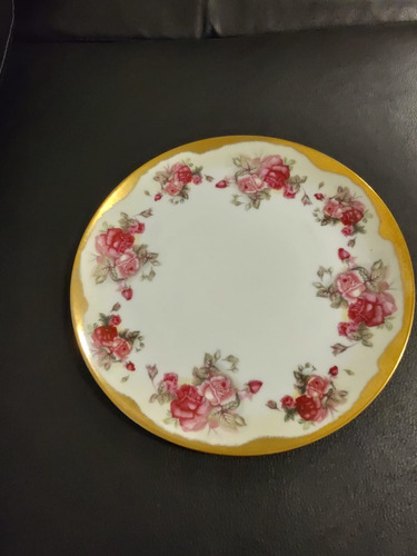 Plato Decorativo Porcelana Tsuji Antiguo (flores)