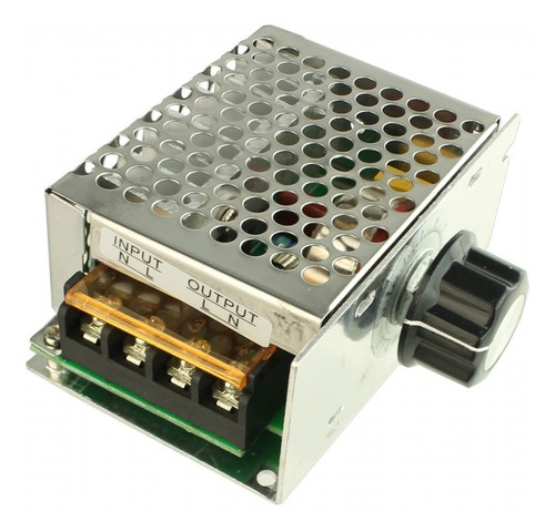 Dimmer Control Velocidad 4000 W 220 V. Motores En Caja Metal