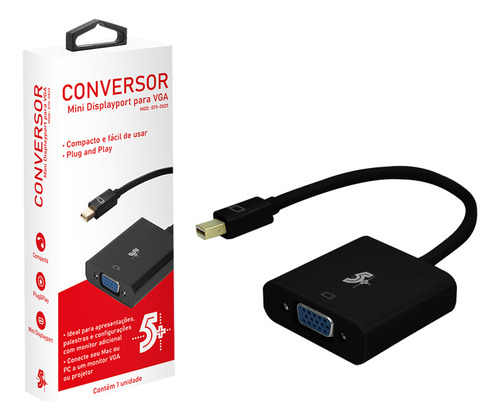 Cabo Adaptador Conversor De Mini Displayport Para Vga