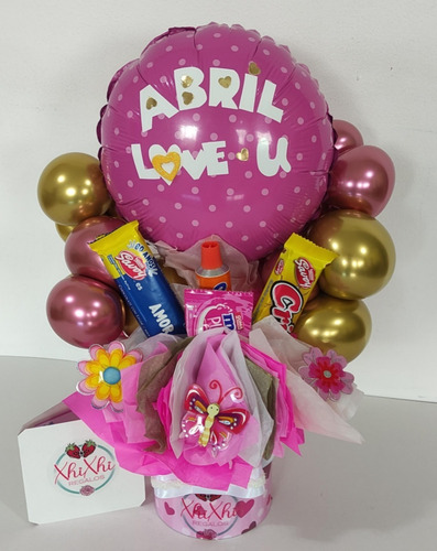 Imagen 8 de 10 de Arreglos Con Globos Cumpleaños Caja Sorpresa Bouquet Caracas