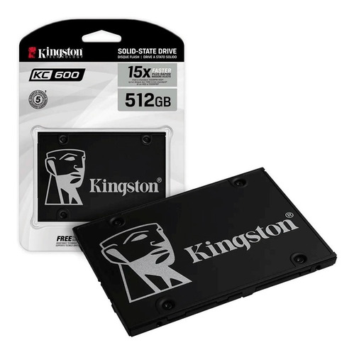 Imagen 2 de 7 de Disco Sólido Ssd Kingston 512gb Kc600 Sata 3 7mm Interno