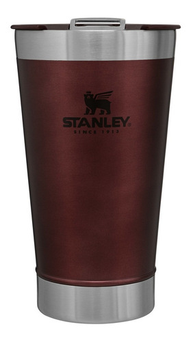 Vaso térmico Stanley Classic Stay Chill color wine red 473mL