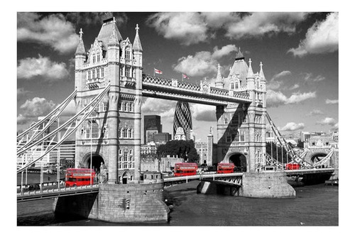 Poster Londres - Tower Bridge Buses