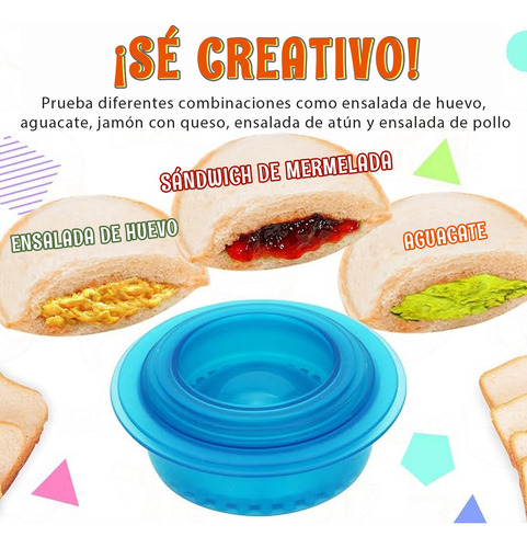 U Chef Set 5 Cortadores Y Selladores De Sándwich Para Niños