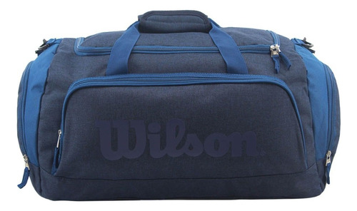 Bolso Deportivo Urbano Reforzado Wilson Impermeable Viaje Color Azul