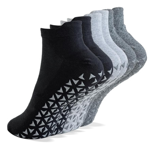 Nuangela Grip Socks Calcetines De Pilates Con Empuñaduras Pa