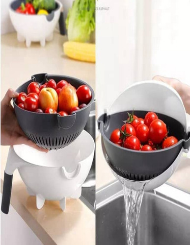 Escurridor Y Cortador De Verduras 2 En 1