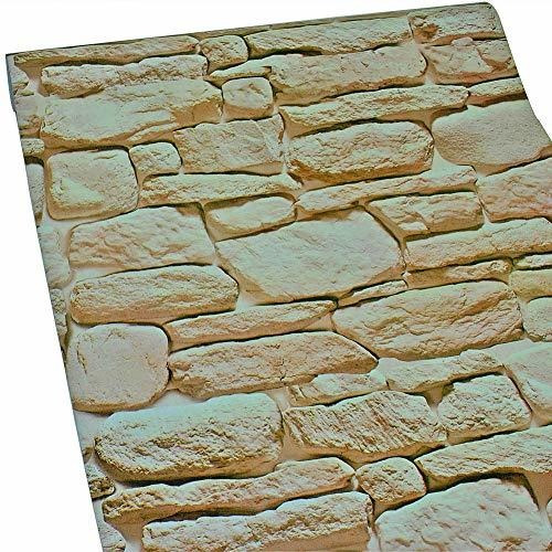 11 Yardas Papel Pintado De Piedra 3d Peel And Stick Ext...