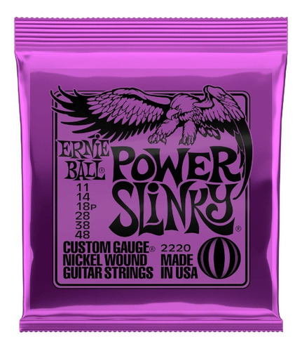 Cuerdas Guitarra Ernie Ball 2220 Power Slinky Nickel 11-48