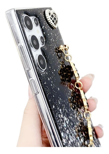 Para Samsung S25u/s23/s22/n20/a54/s10 Funda Brillo C/amor