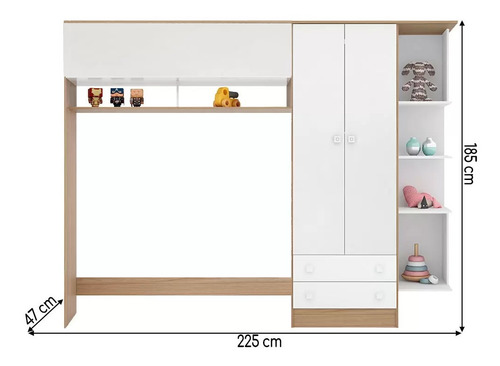 Qmovi Moveis Jogo Quarto Infantil Linha Doce Sonho Berço Mini Cama