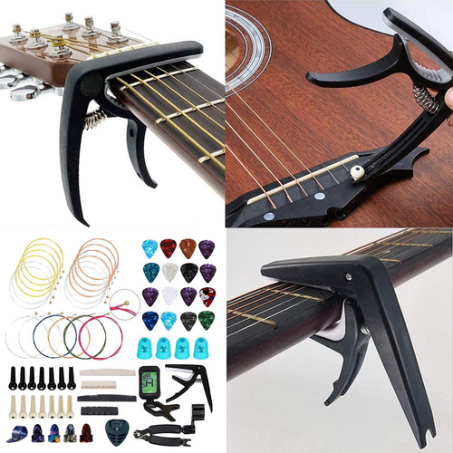 66 Pcs Accesorios De Guitarra Kit Cuerdas De Guitarra,