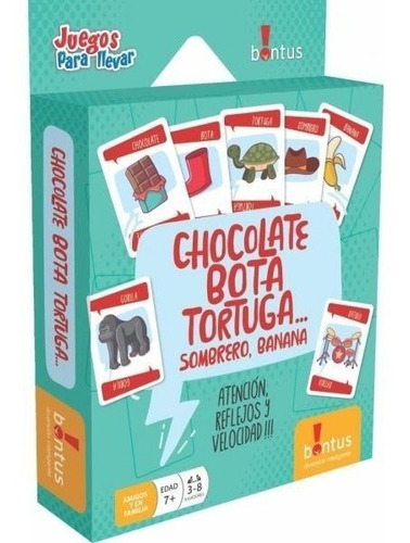 Juego De Mesa Chocolate Bota Tortuga Familiar Bontus 0525