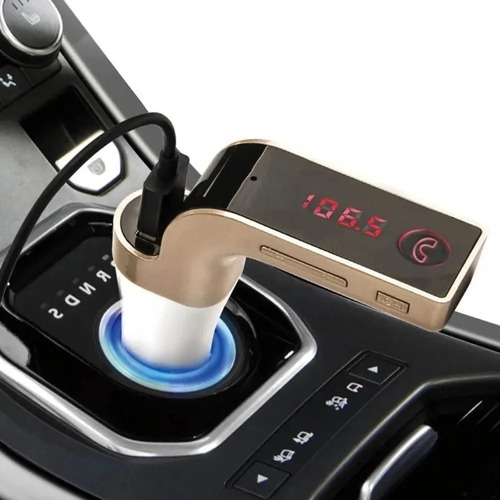 Bluetooth Transmisor Fm Auto Cargador Usb 3.5 Manos Libres