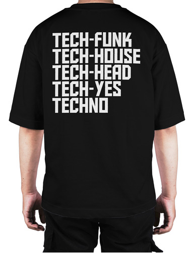 Camiseta Oversize Carl Cox Tech - Funk