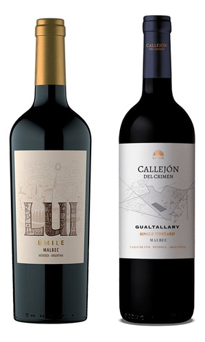 Vinos Lui Reserva Malbec + Callejon Del Crimen Gualtallary 