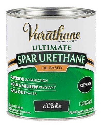 Barniz Spar Varathane Uretano Uv Base Aceite  X 1gl