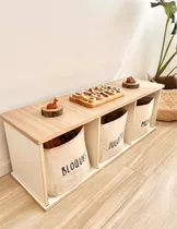 Comprar Mueble Juguetero Organizador Montessori Bajo Infantil Niños