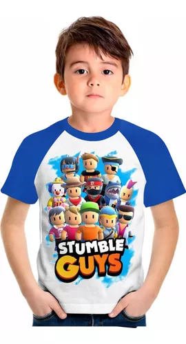 Camiseta Personalizada Stumble Guys Infantil Games Jogo