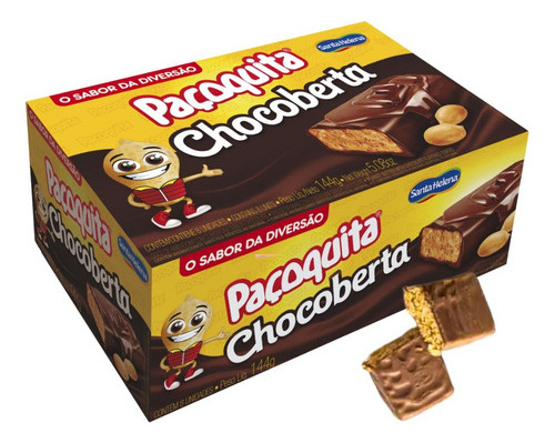 Kit 8 Paçocas Chocoberta Guloseimas Doces Junina Festa