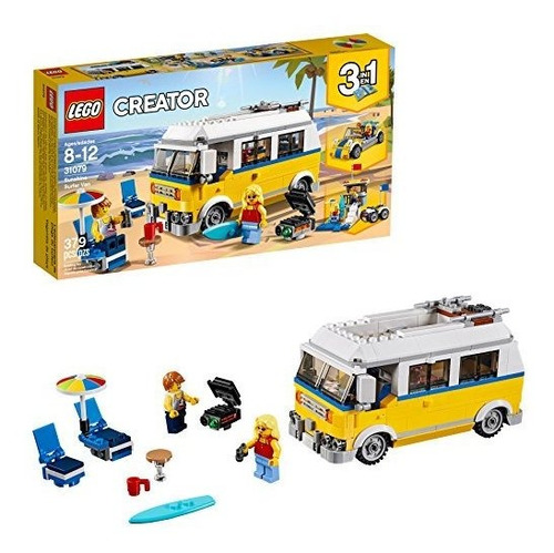 Lego Creator 3in1 Sunshine Surfer Van 31079 Kit De Construcc