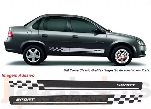 Kit Faixa Lateral Corsa Classic Sport Gm Chevrolet