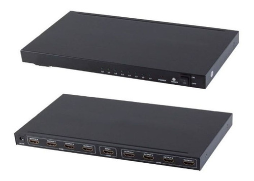 Feriatecno Splitter Hdtv Amplificado 8 Salidas, Hdtv 1x8, 3d, V.1.4.fac