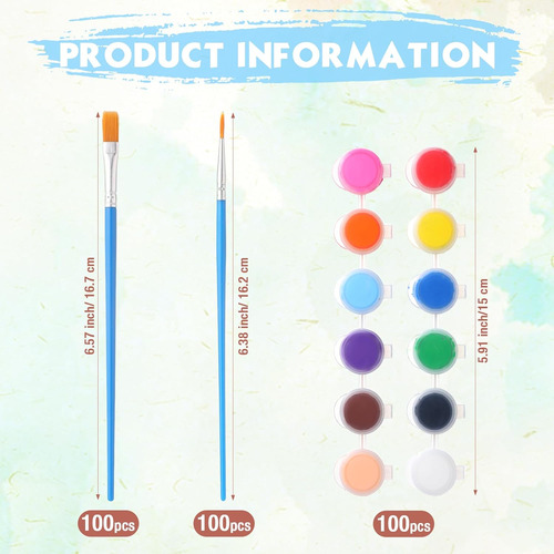 Qilery, Juego De 1400 Piezas, 12 Colores, 0.1 Oz